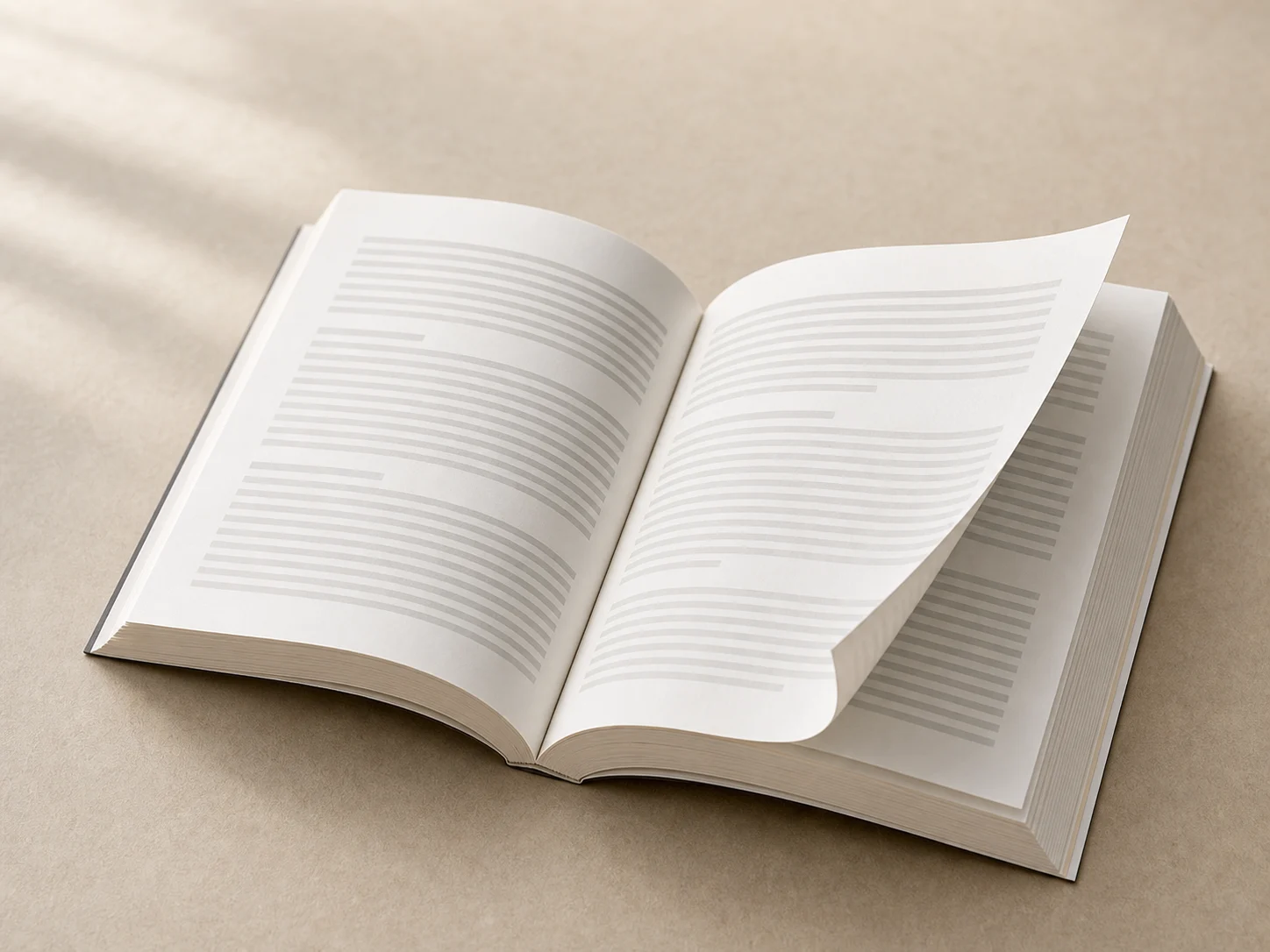 Open paperback book sample showing text paper and reading comfort