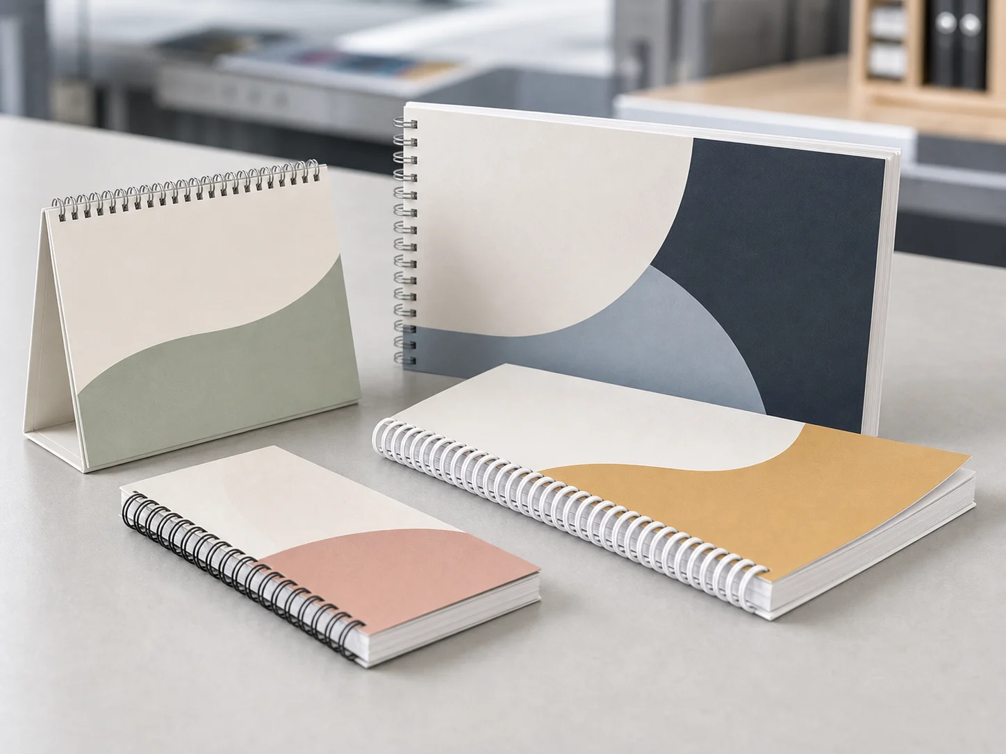 Wire-o book printing sample