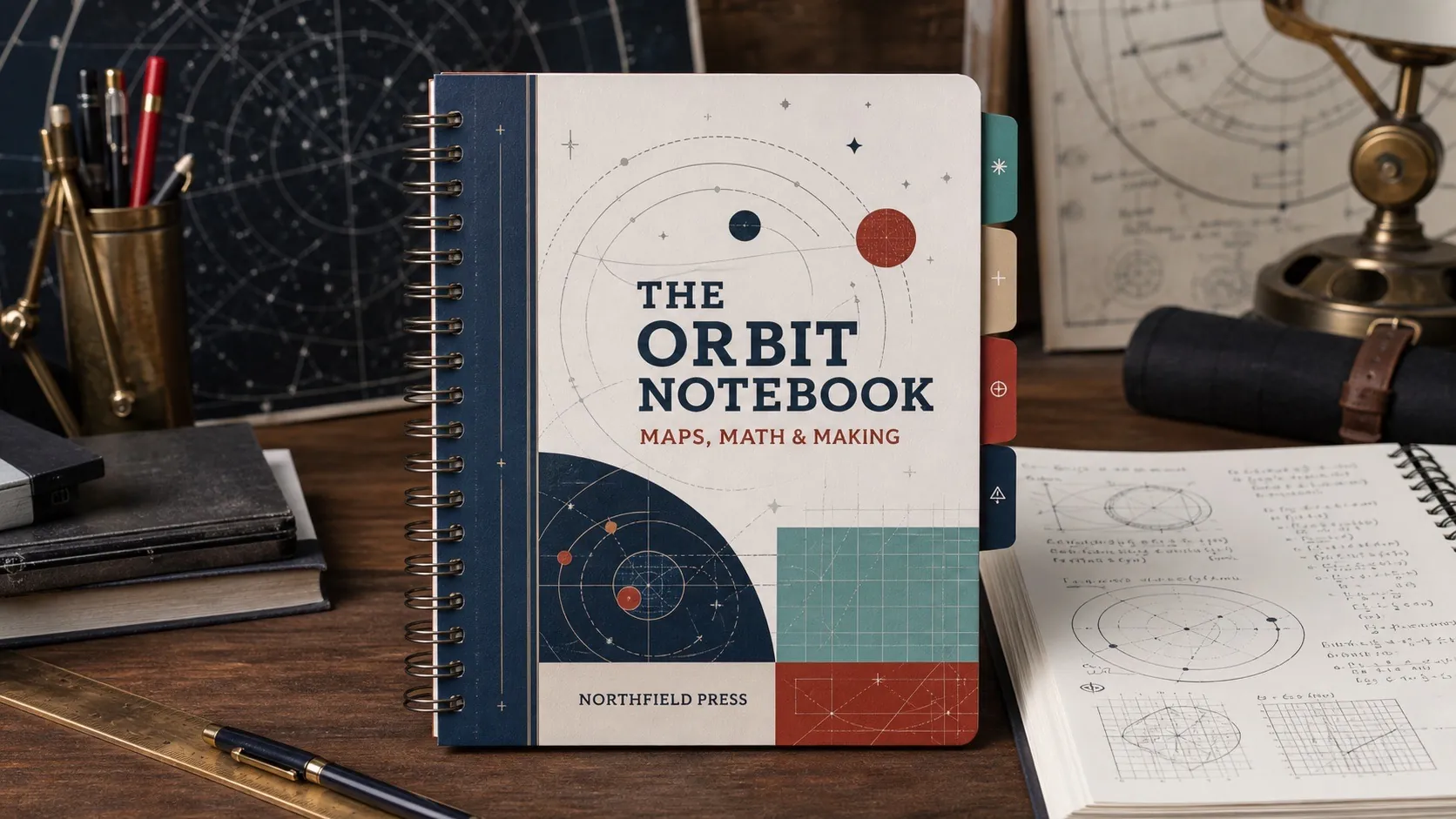 Original fictional Wire-O education workbook titled The Orbit Notebook
