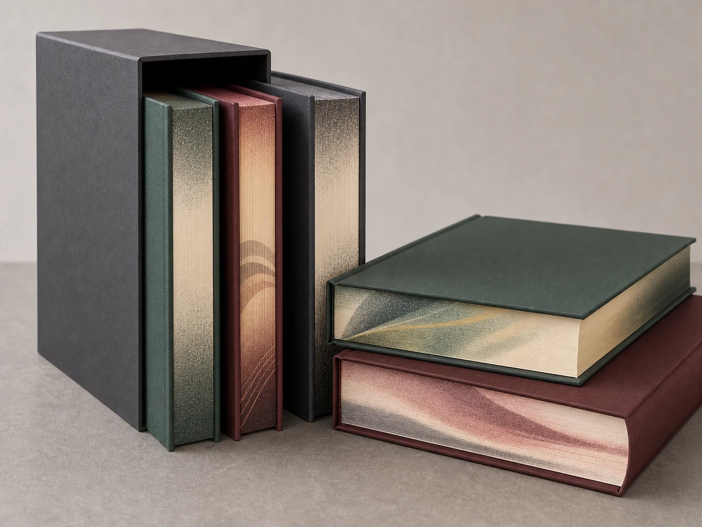 Special edition hardcover set with decorative edges