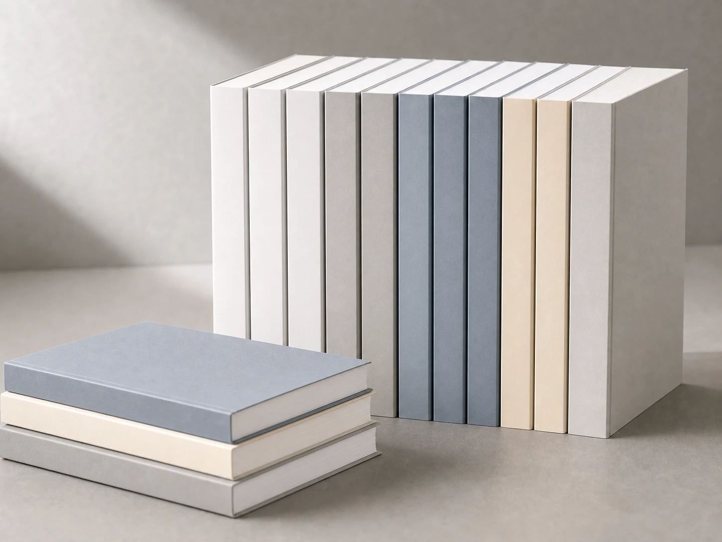 Paperback series consistency samples with matching spines
