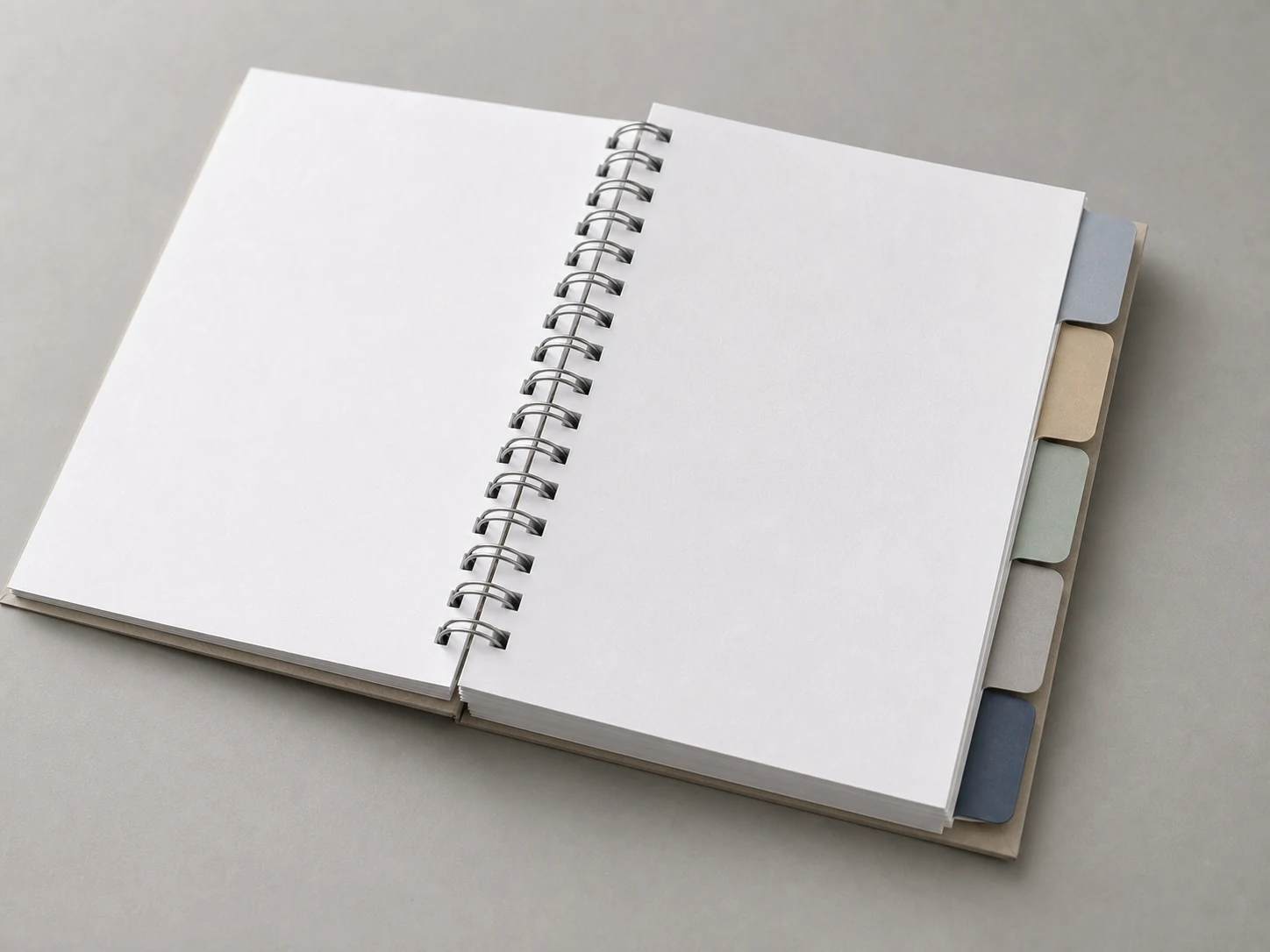 Wire-O planner sample with divider tabs
